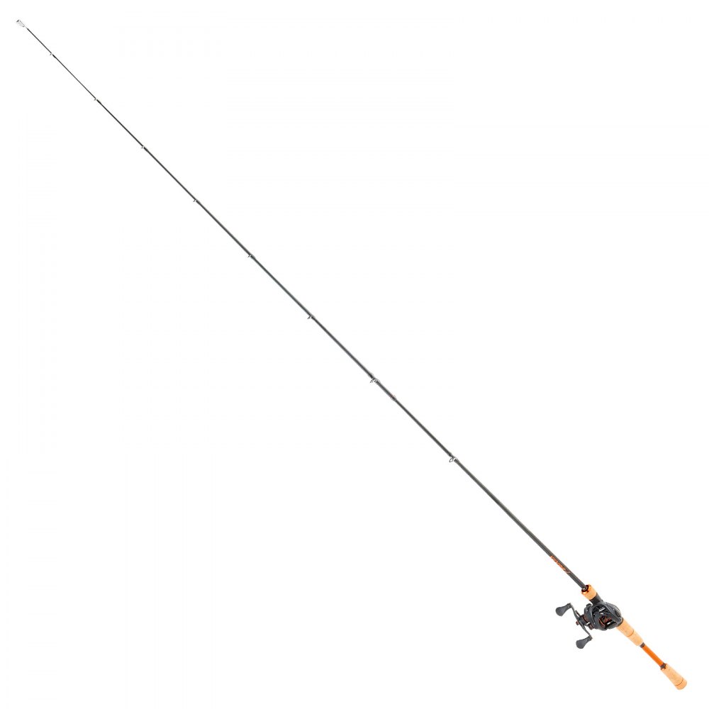 VEVOR Caña de Pescar y Carrete Baitcasting, Caña de Fibra de Carbono de 2,13 m IM7, con Rodamientos de Bolas 7+1 y Relación de Transmisión 7.0:1 y Mango de Corcho, Ideal para Zurdos, Media-Pesada