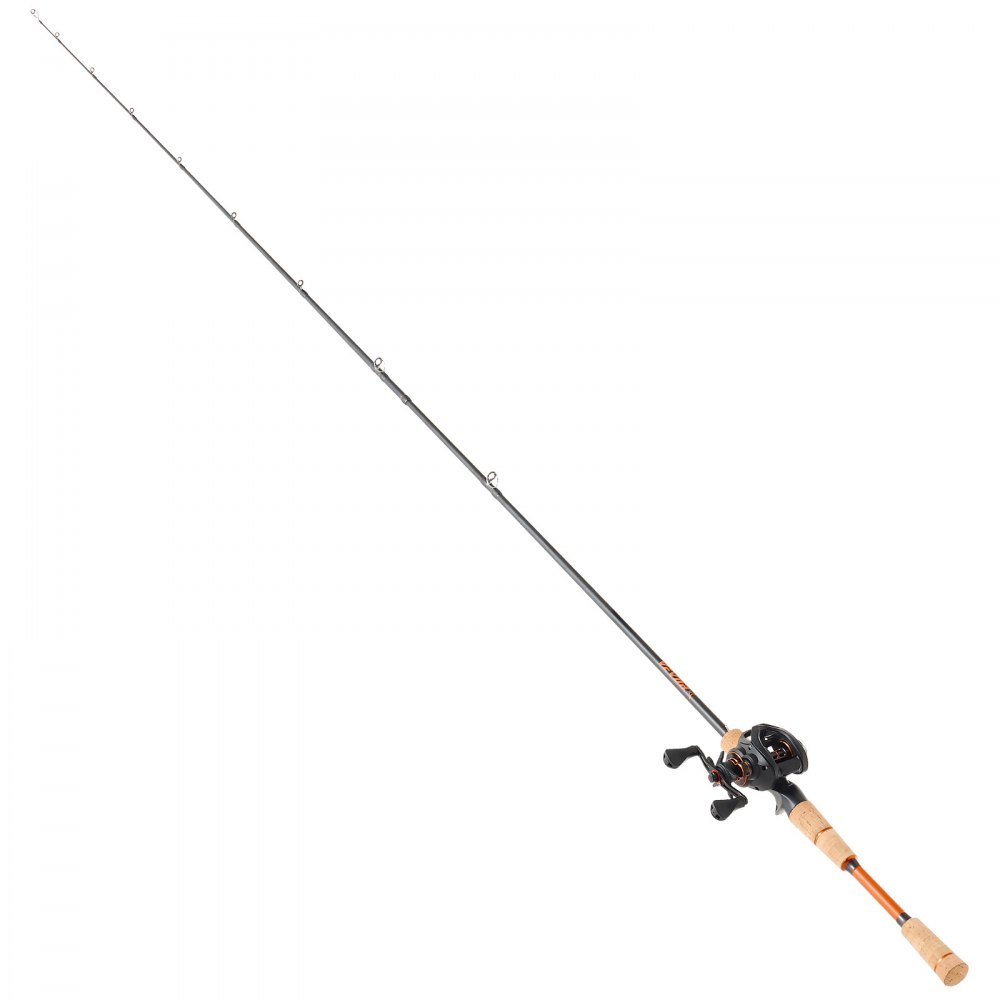 VEVOR Caña de Pescar y Carrete Baitcasting, Caña de Fibra de Carbono de 2,13 m IM7, con Rodamientos de Bolas 7+1 y Relación de Transmisión 7.0:1 y Mango de Corcho, Ideal para Zurdos, Media-Pesada