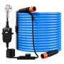 VEVOR Manguera de Agua Calentada de 30,5 m para Caravana, Anticongelante, Protección contra Congelación Hasta -43°C y contra Fugas, Superficie Lisa, Termostato Incorporado, para Vehículos Recreativos