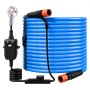 VEVOR Manguera de Agua Calentada de 30,5 m para Caravana, Anticongelante, Protección contra Congelación Hasta -43°C y contra Fugas, Superficie Lisa, Termostato Incorporado, para Vehículos Recreativos