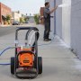 VEVOR Diaphragm Airless Paint Sprayer, 2000 W Efficient Cart Airless Paint Sprayer, 3300 psi High Pressure, with Extension Pole, Cleaning Needle and Brush, for Home Interior and Exterior Spraying