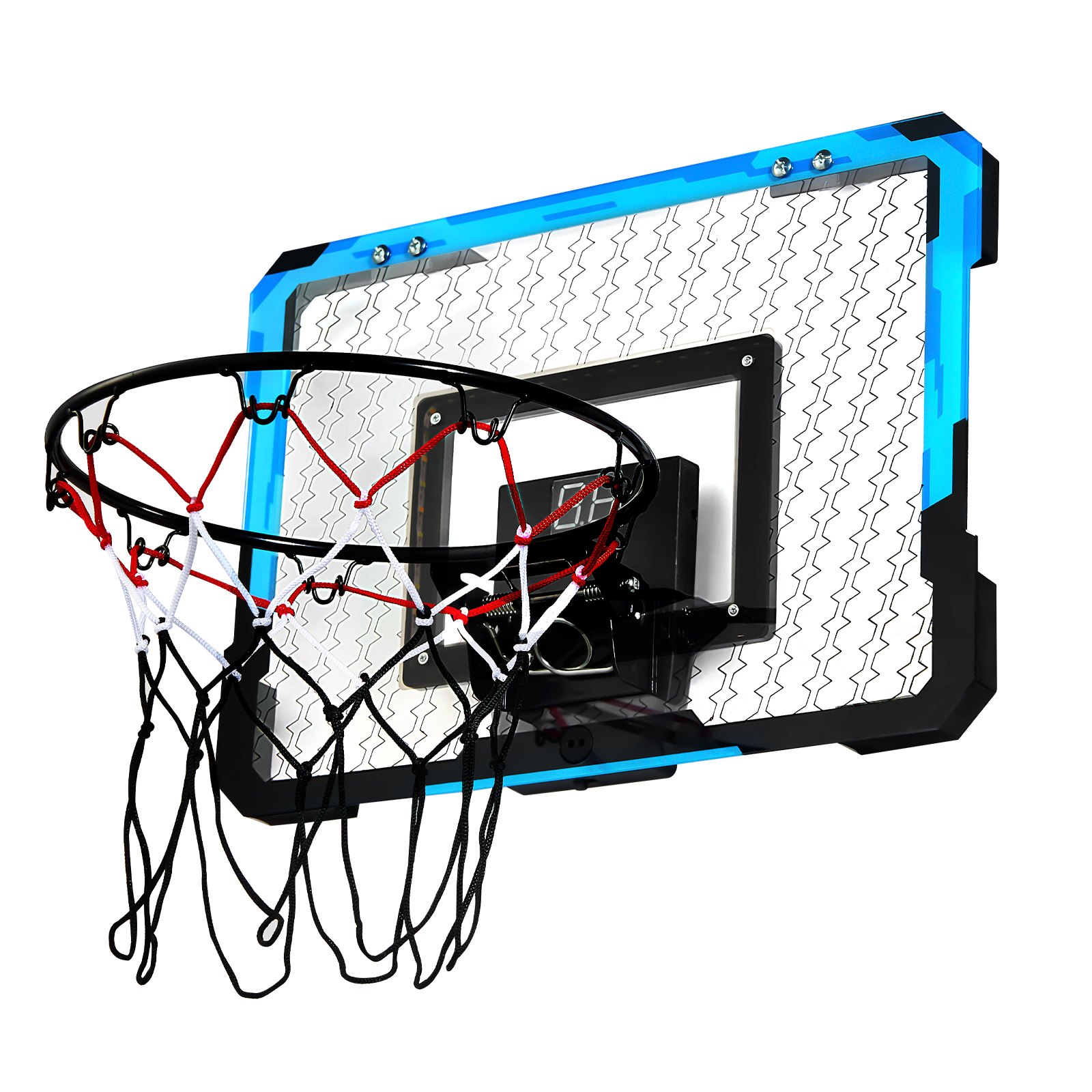 VEVOR Aro de Baloncesto para Niños con Marcador Electrónico, Aro de Baloncesto para Colocar Sobre la Puerta con Funciones de Puntuación y Acompañamiento Musical, Luz LED para Niños Mayores de 3 Años