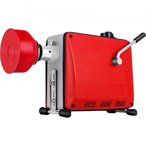VEVOR Máquina de Limpieza de Desagües 390 W, Máquina de Limpieza de Alta Presión 230 V, 50 Hz, de Drenaje en Espiral GQ-100 con Accionamiento Eléctrico de 390 W, Máquina Excavadora de Tuberías