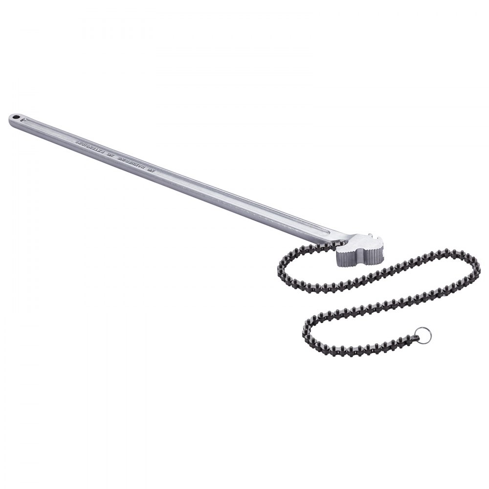 VEVOR Llave de Cadena 48" Capacidad de 13,4" de Diámetro Llave de Herramienta de Instalación de Tuberías Reversible CRV con Mandíbula de Alta Resistencia Mango Ergonómico para Instalación de Tuberías