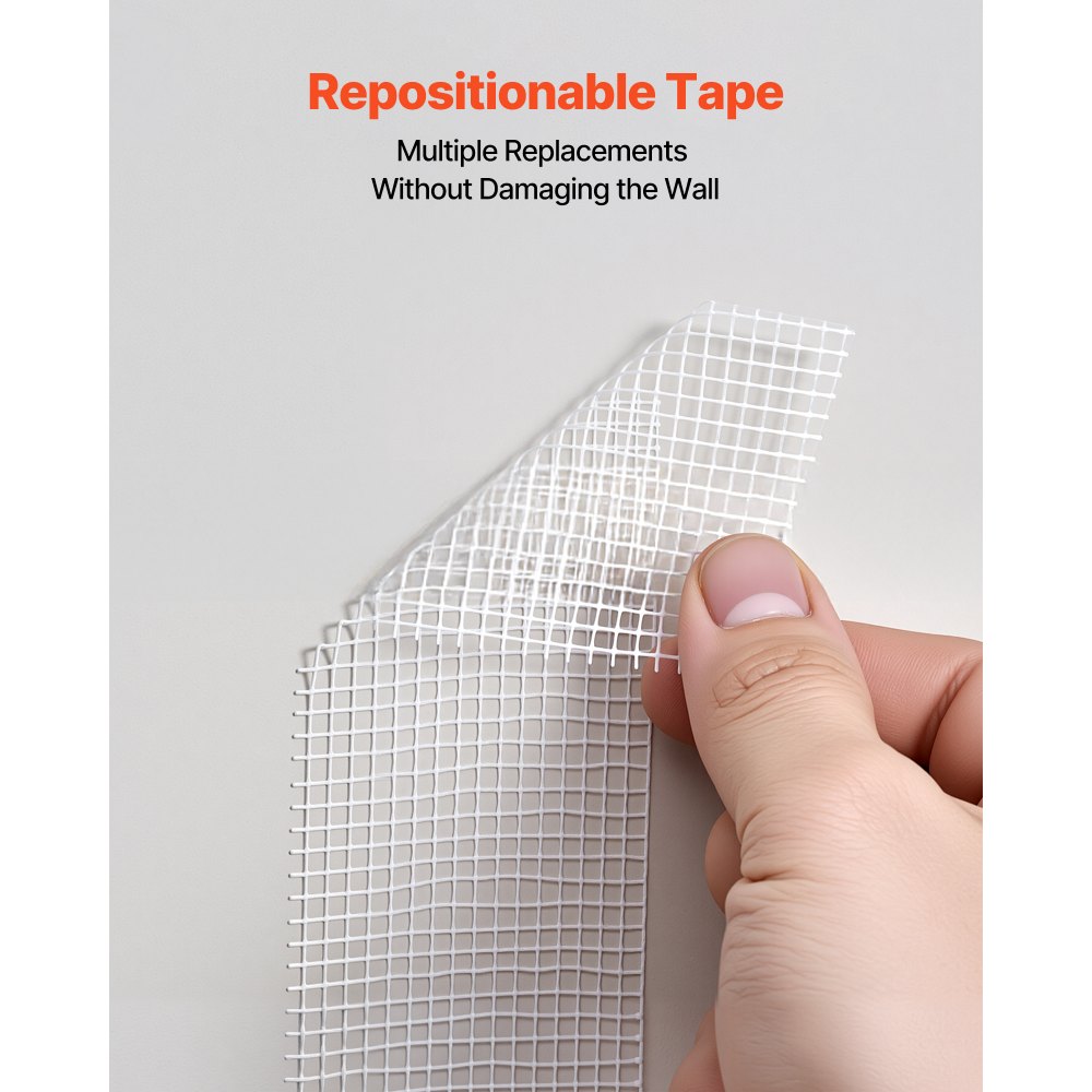 VEVOR Drywall Mesh Tape, 50mm W x 45m L Self-Adhesive Fiberglass Drywall Joint Tape, 36 Rolls Dry Wall Patch for Easy Sheetrock Ceiling Crack Repair, to Achieve Smooth Even Wall Surface