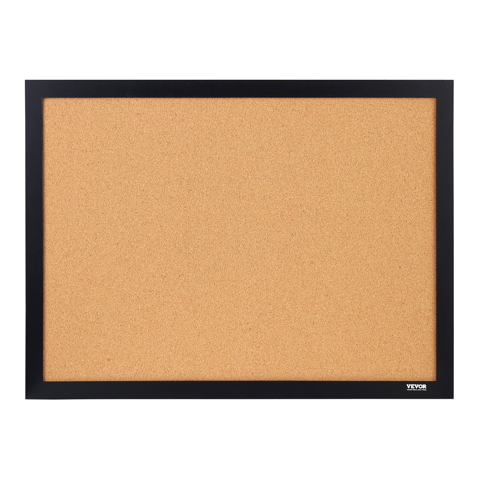 VEVOR Tablero de Corcho 45,7 x 60,9 x 1,8 cm Tablón de Anuncios con Marco de MDF Pegatina Tablero de Visión de Alta Densidad con 10 Chinchetas para Visualización y Decoración en Oficina, Hogar Escuela