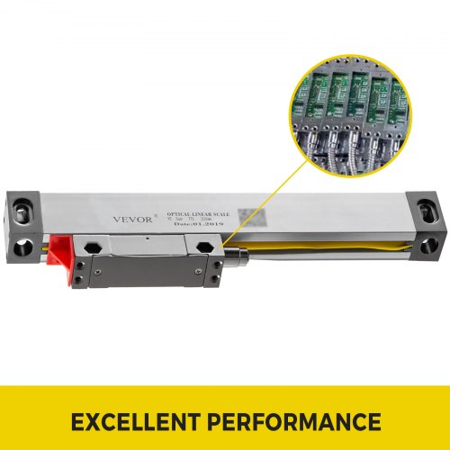 1 PC 200MM Escala Lineal de Torno de Alta Precisión para Fresadora con Accesorios