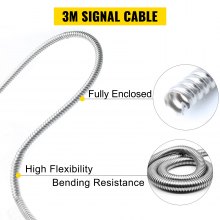 VEVOR Escala Lineal de Torno de Alta Precisión 250 mm / 1000 mm, Molino de Torno Escala Lineal 5 μm a 20 ºC Regla de Rejilla 46,5" x 4,3" x 3,9" Alto Rendimiento con Cable de Señal 3 m para Fresadora
