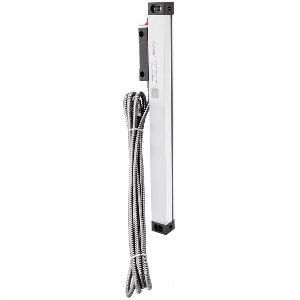 VEVOR Codificador Lineal 2500MM Escala Lineal para Máquina Fresado Torno con Accesorio Escala Lineal con Cable 3 m Regla Escala Herramientas de Medición Escala de Vidrio Lineal Torno Escala Lineal