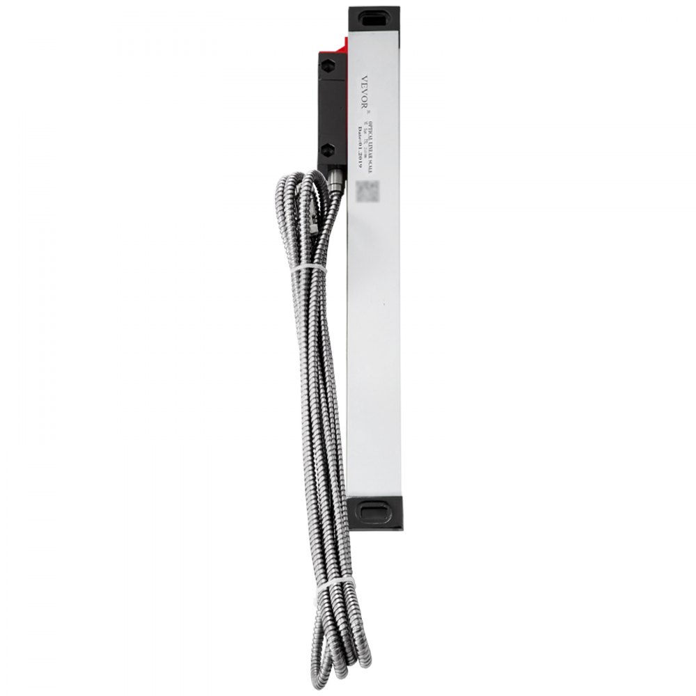 VEVOR Codificador Lineal 2500MM Escala Lineal para Máquina Fresado Torno con Accesorio Escala Lineal con Cable 3 m Regla Escala Herramientas de Medición Escala de Vidrio Lineal Torno Escala Lineal