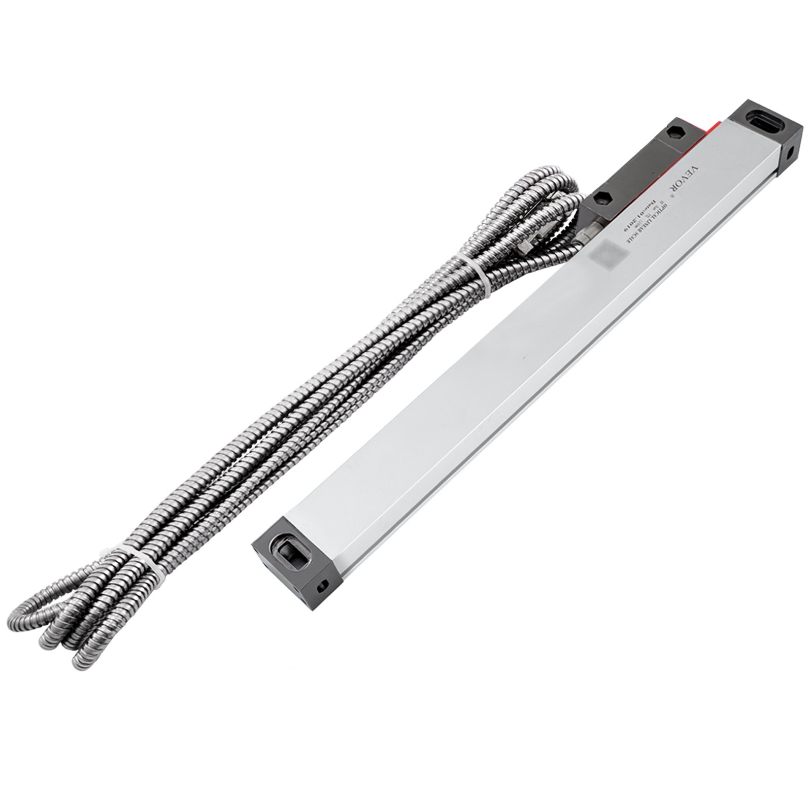 VEVOR Codificador Lineal 2500MM Escala Lineal para Máquina Fresado Torno con Accesorio Escala Lineal con Cable 3 m Regla Escala Herramientas de Medición Escala de Vidrio Lineal Torno Escala Lineal