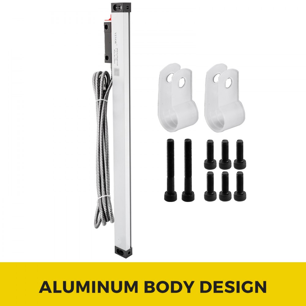 1 pz. Escala Lineal de Torno de Alta Precisión de 350mm para Fresadora con Accesorios