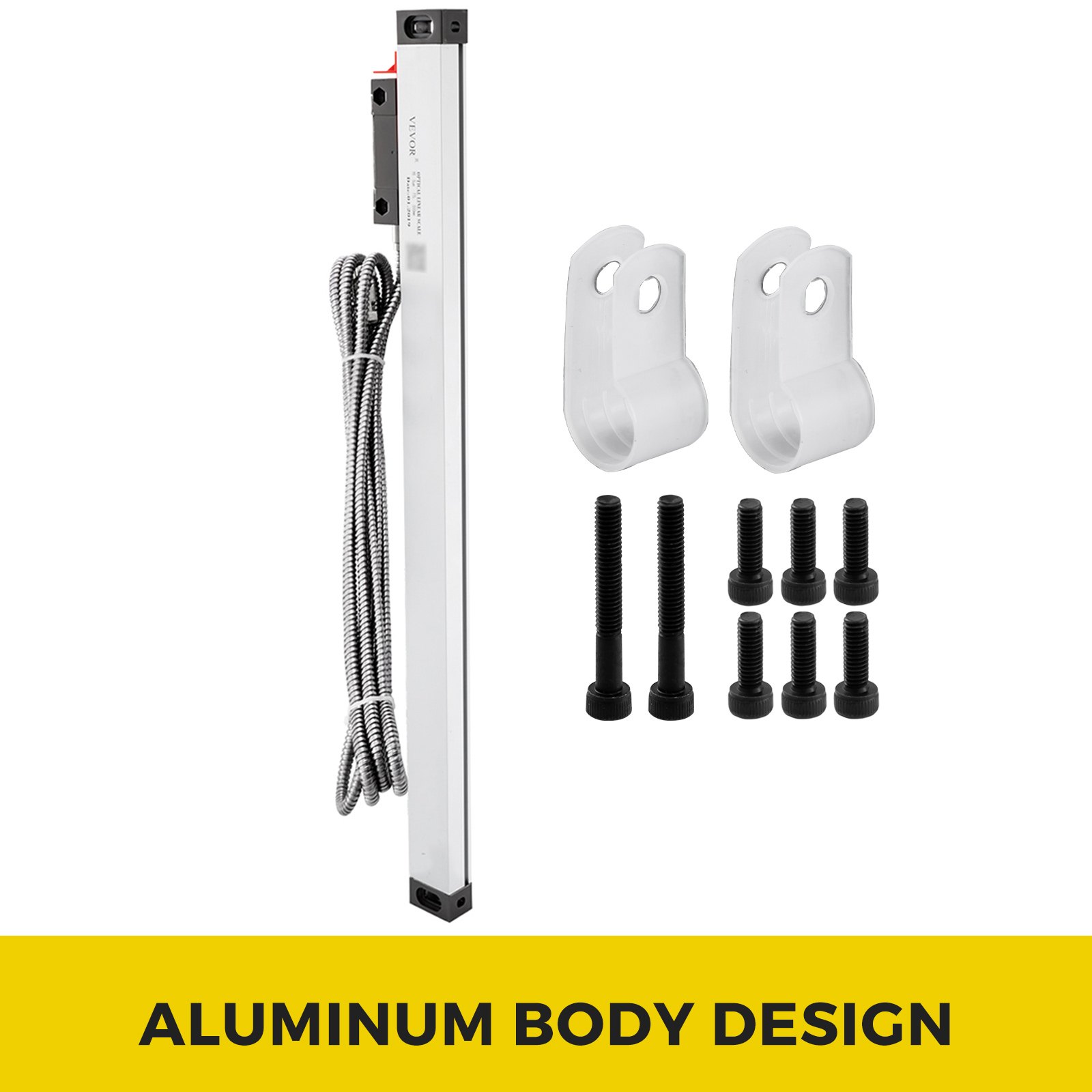 1 pz. Escala Lineal de Torno de Alta Precisión de 350mm para Fresadora con Accesorios