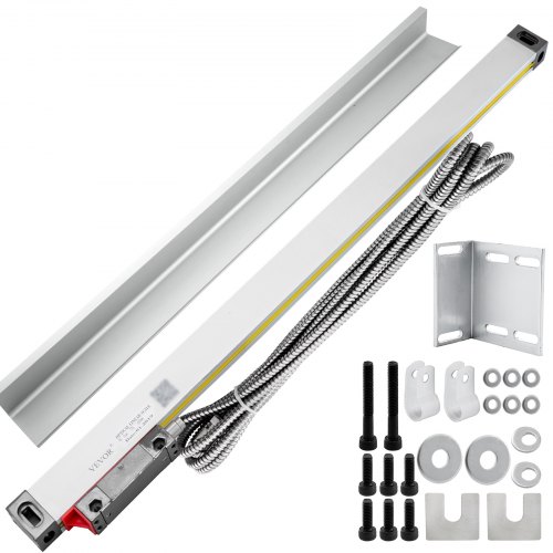 1 pz. Escala Lineal de Torno de Alta Precisión de 450mm para Fresadora con Accesorios