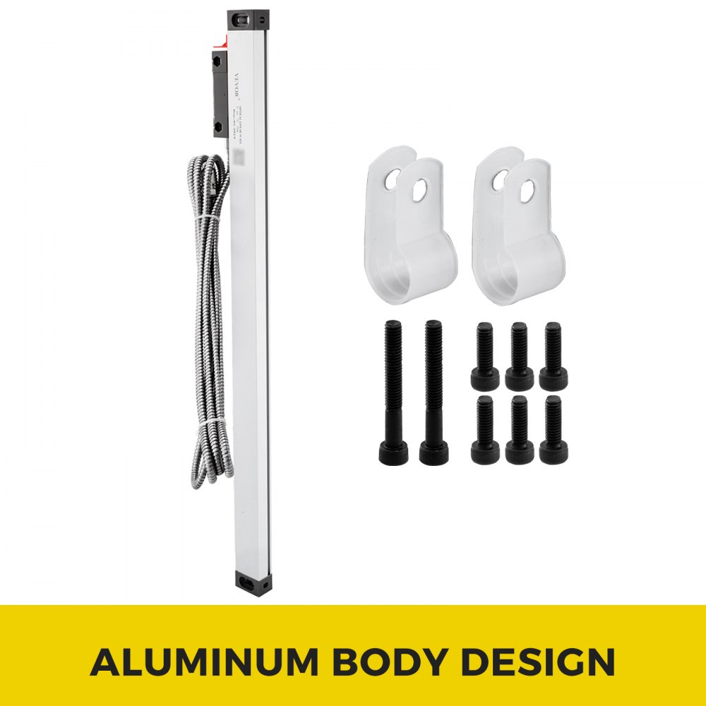 1 pz. Escala Lineal de Torno de Alta Precisión de 450mm para Fresadora con Accesorios