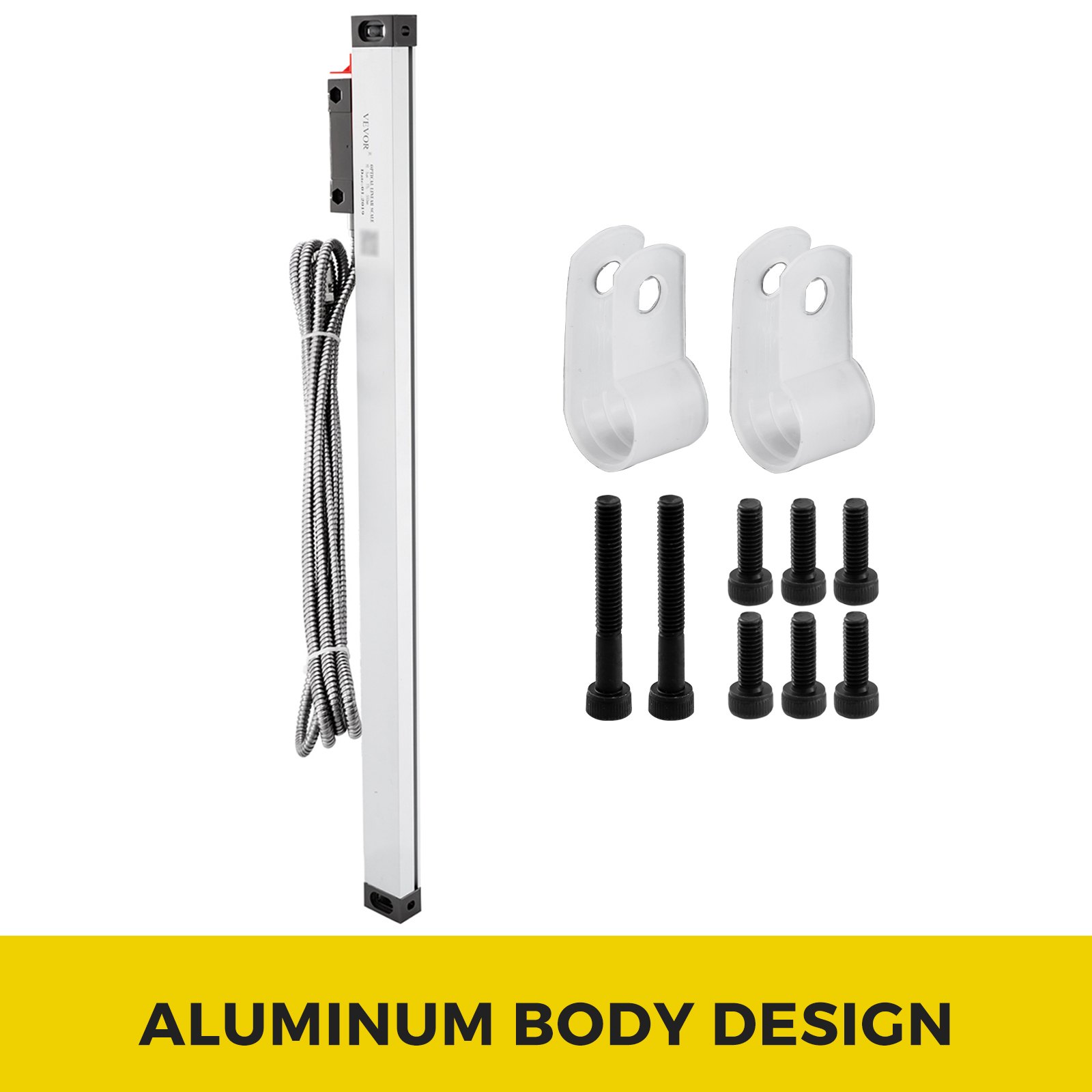 1 pz. Escala Lineal de Torno de Alta Precisión de 450mm para Fresadora con Accesorios