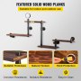 Estantería industrial para tuberías VEVOR con tablones de madera maciza destacados, resistente a la corrosión y a la humedad.