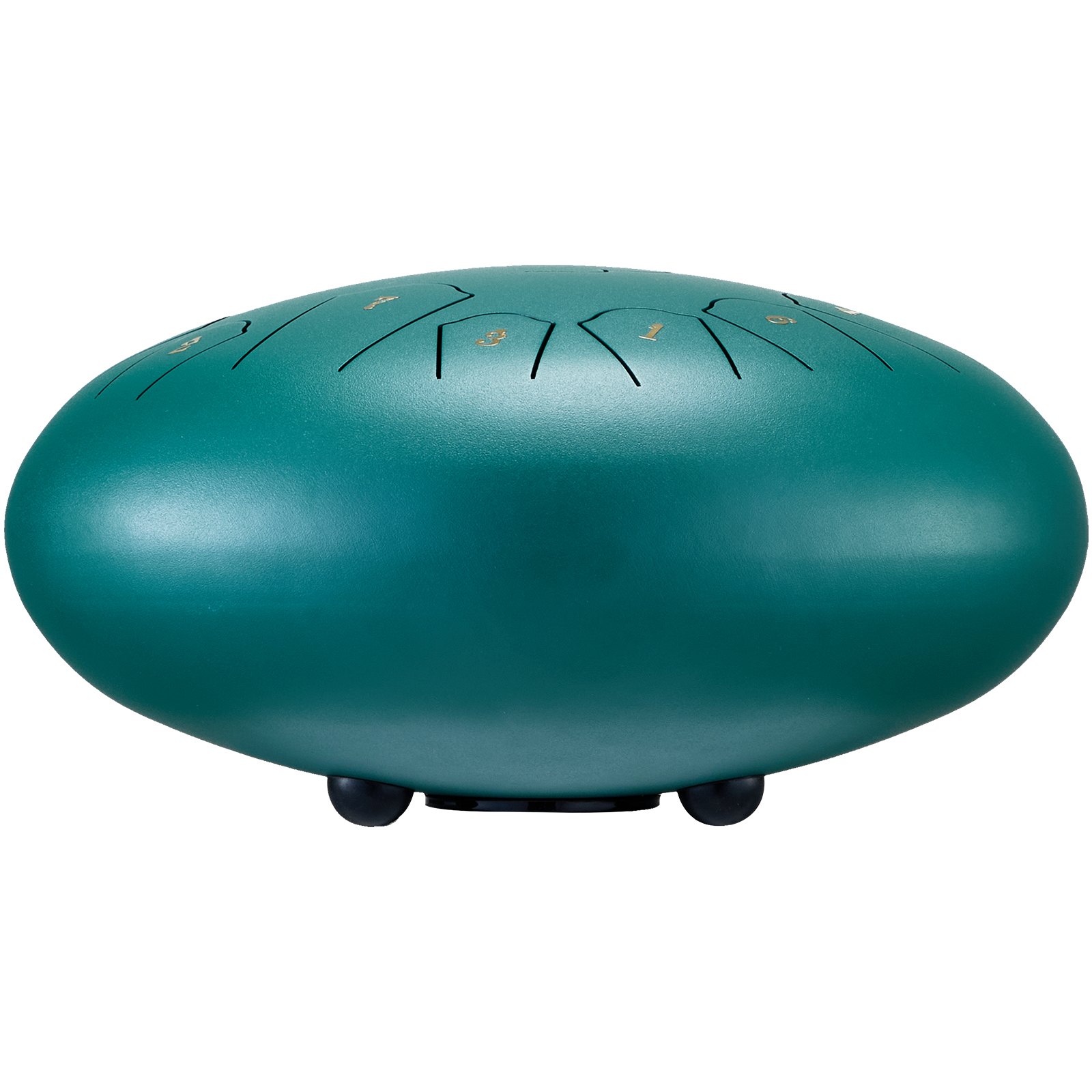 VEVOR Tambor de Lengüeta de Acero 305 mm 13 Notas Tambor de Mano C Mayor Tambor con 2 Mazos y Bolsa de Transporte Instrumento de Percusión de Tambor de Mano para Educación Musical y Yoga, Verde