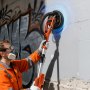 VEVOR Lijadora de Pared y Techo 950 W, Lijadora Jirafa, 7 Velocidades 1000-2300 RPM, Plegable y Extensible 1,4-1,8 m, LED, Manguera de Polvo, 15 Hojas de Papel de Lija, para Suelo Pared de Gotelé Yeso