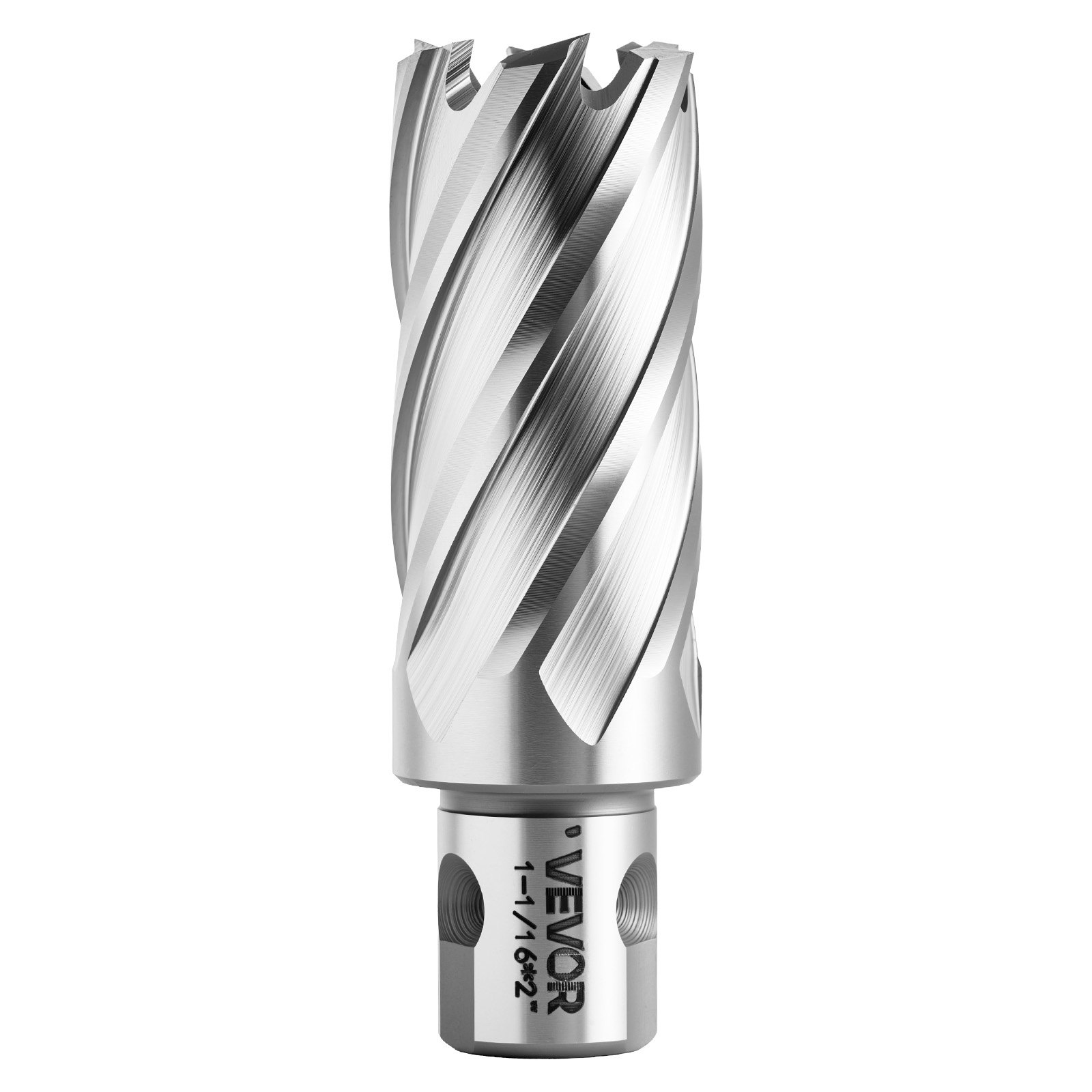 VEVOR Juego de Cortadores Anulares 13 Piezas, Juego de Brocas M2AL HSS de Vástago Weldon, Profundidad de Corte 50,8mm, Diámetro 11,11-26,98mm con 2 Pasadores Guía, 11 Cortadores para Taladro Magnético