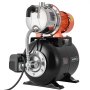 VEVOR 1.6 HP Shallow Well Pump with Pressure Tank, 230V 6000 LPH, Stainless Steel Irrigation Jet Pump with 19 L Tank, Automatic Water Booster System, 1.4-2.8 bar Pressure Switch, for Home Garden Lawn
