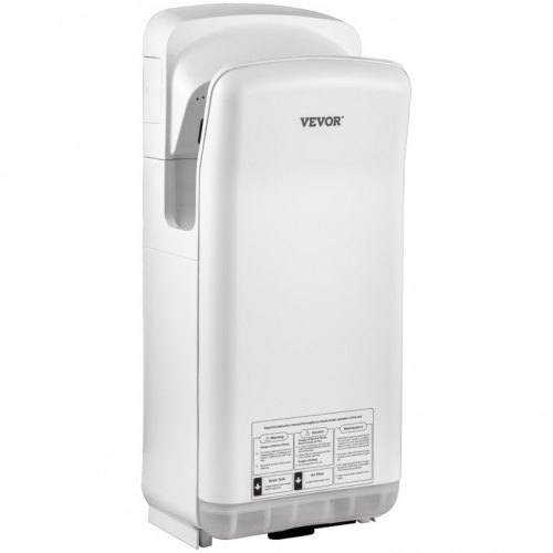Vevor Secador De Manos Eléctrico Automático Comercial 2000 W Abs Jet Hepa Blanco
