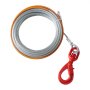VEVOR Cuerda de Cabrestante 9,5 mm x 22,9 m Cable Sintético Resistencia a la Rotura 67,6 kN con Funda Protectora, Gancho de Cabrestante Forjado, Correa de Tracción para ATV, UTV, Vehículo, Camioneta