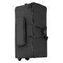 VEVOR Bolsa de Transporte para Kit de Batería Electrónica, 920 x 420 x 410 mm, Bolsa de Viaje con Ruedas Divisores Ajustables Correa de Hombre Desmontable, para Caja Tom Bombo Cables Baquetas, Negro