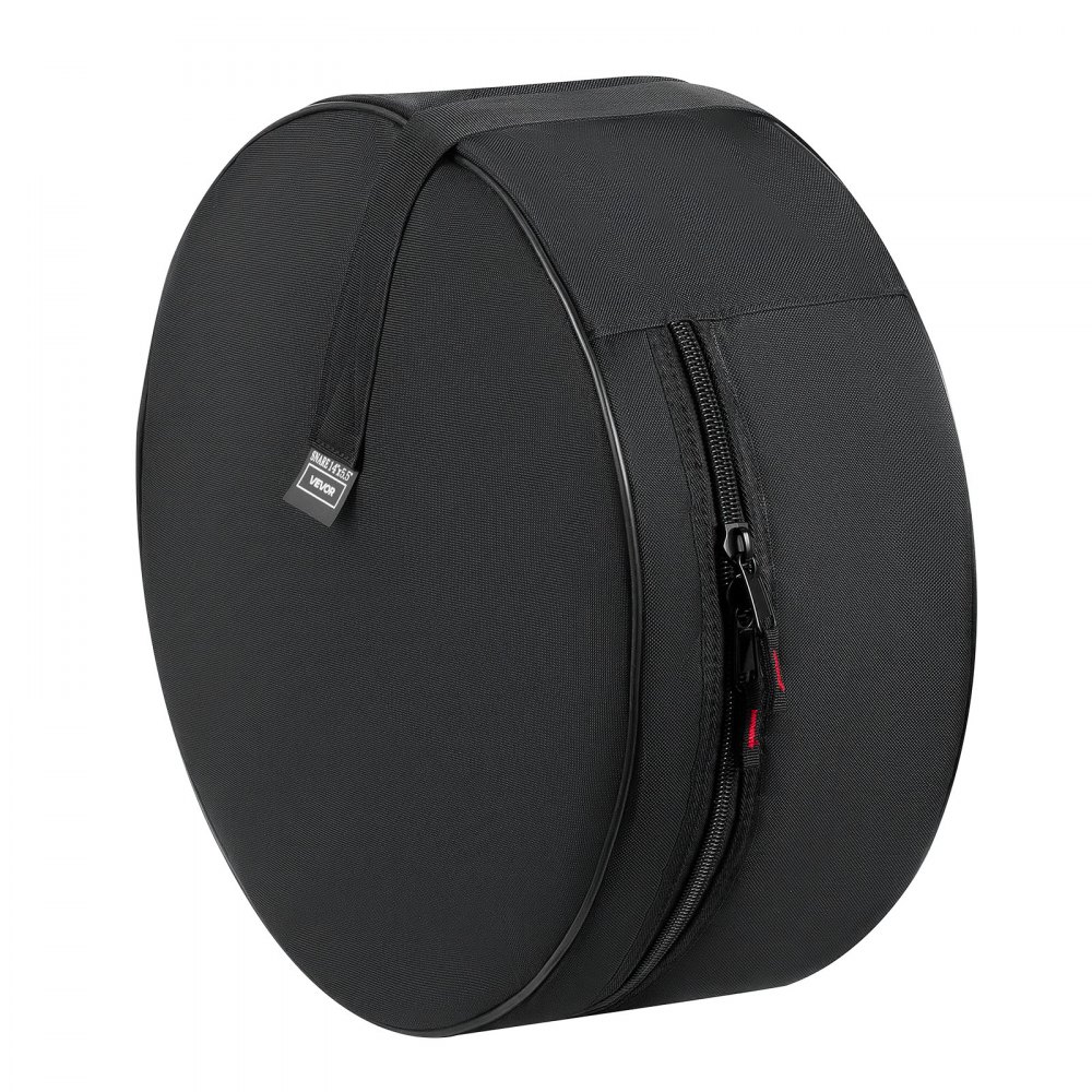 VEVOR Juego de 5 Bolsas de Tambores, Fundas Acolchadas para Toms de 12", 13" y 16", Bombo de 22", Caja de 14", con Correa de Hombro, de 600D Impermeable y Antichoque, para Tambores de Batería, Negro