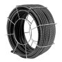 VEVOR drain cleaning spiral 30 mx 19 mm, steel drain cleaning spiral with 4 cutters for pipes from 100 to 200 mm, drain cleaning spiral with inner core for sinks, floor drains, toilets