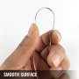 VEVOR Cable de Acero de 0,8 m, Tendedero de Camping de 45 Bobinas, Alambre de Refuerzo de Acero con Poco Carbono, Tensor de Cuerda de Acero Inoxidable Longitud del Cable 110 m Peso del Embalaje 21 kg