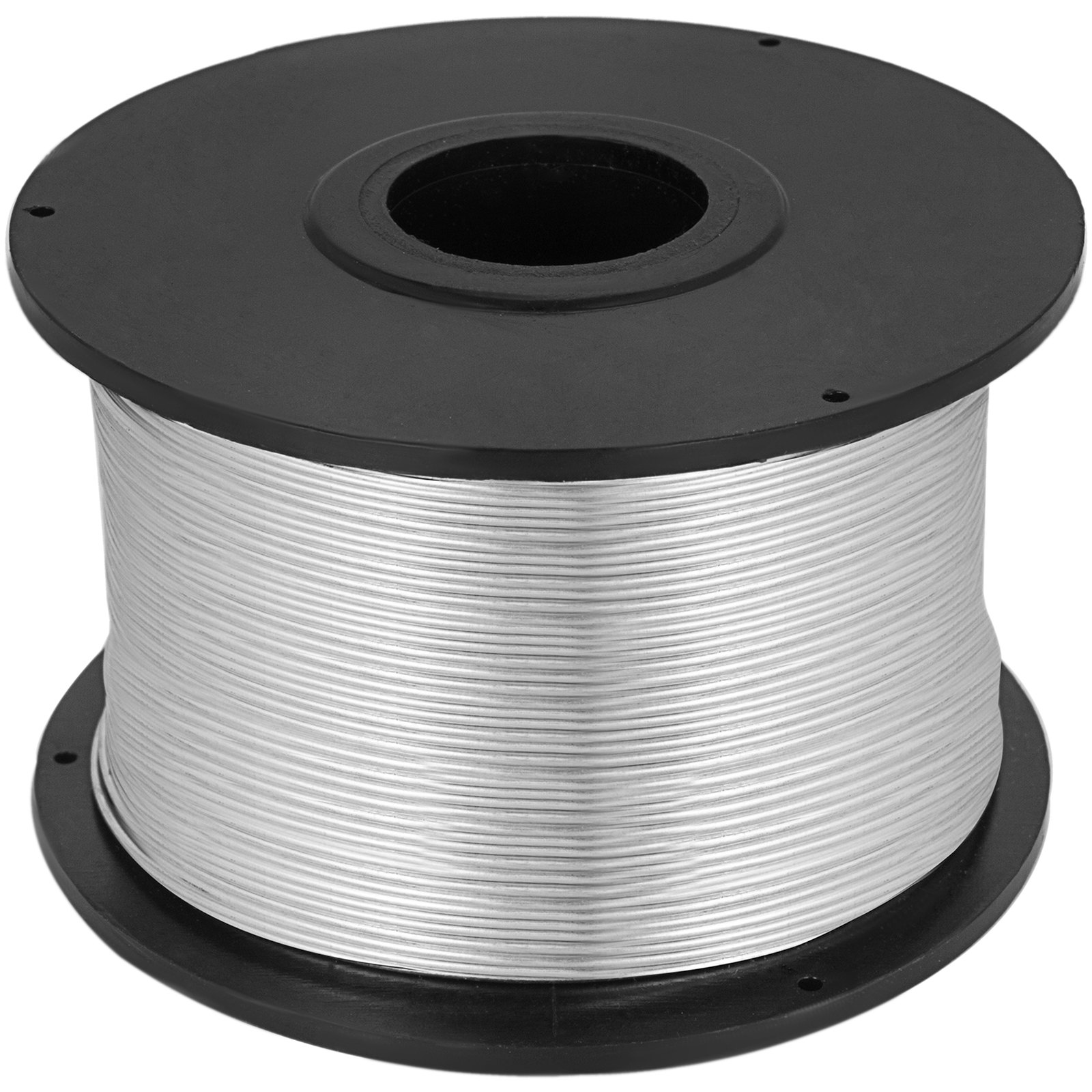 VEVOR Cable de Acero de 0,8 m, Tendedero de Camping de 45 Bobinas, Alambre de Refuerzo de Acero con Poco Carbono, Tensor de Cuerda de Acero Inoxidable Longitud del Cable 110 m Peso del Embalaje 21 kg