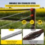 VEVOR Cuerda de alambre diámetro de 3/16" / 4,8 mm cable de acero inoxidable 304 longitud de 250 pies / 76 m cable 7x19 para bricolaje barandilla, tendedero, barandilla de escalera, valla de jardín