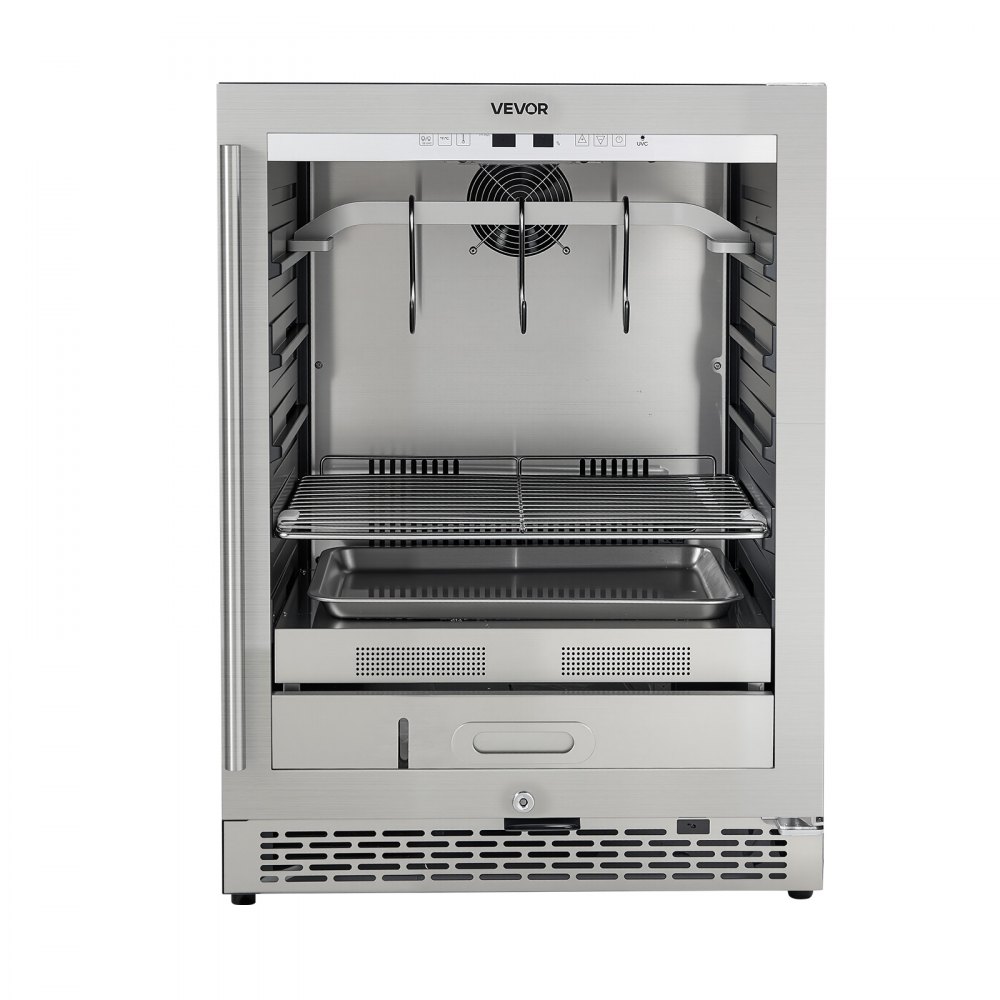 VEVOR 45 KG Dry Aging Fridge for Steaks, Dry Ager Refrigerator for Meat with Precise Temperature & Humidity Control, Freestanding & Under Counter Beef Aging Machine for Home Kitchen Restaurant Hotel