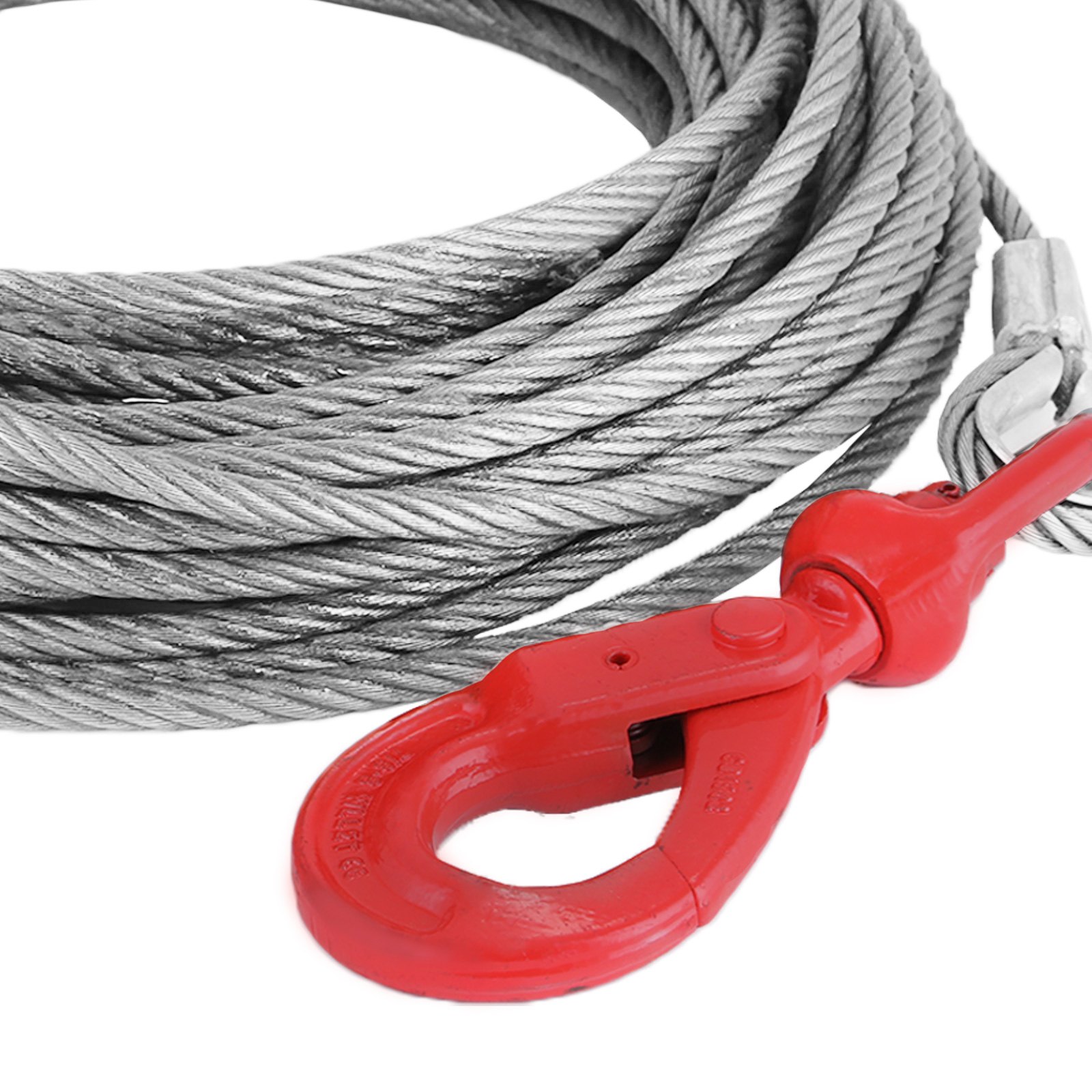 Alambre De Acero Con Gancho Duradero Cable De Acero Núcleo De Cáñamo 3t 12mm26m
