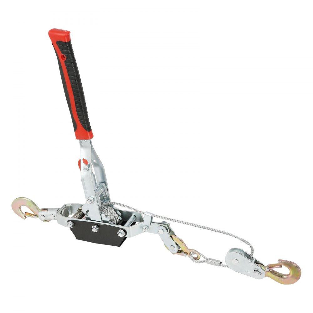 VEVOR Power Puller Come Along Winch 4 toneladas 8818 lbs Polipasto de tracción resistente 3 ganchos