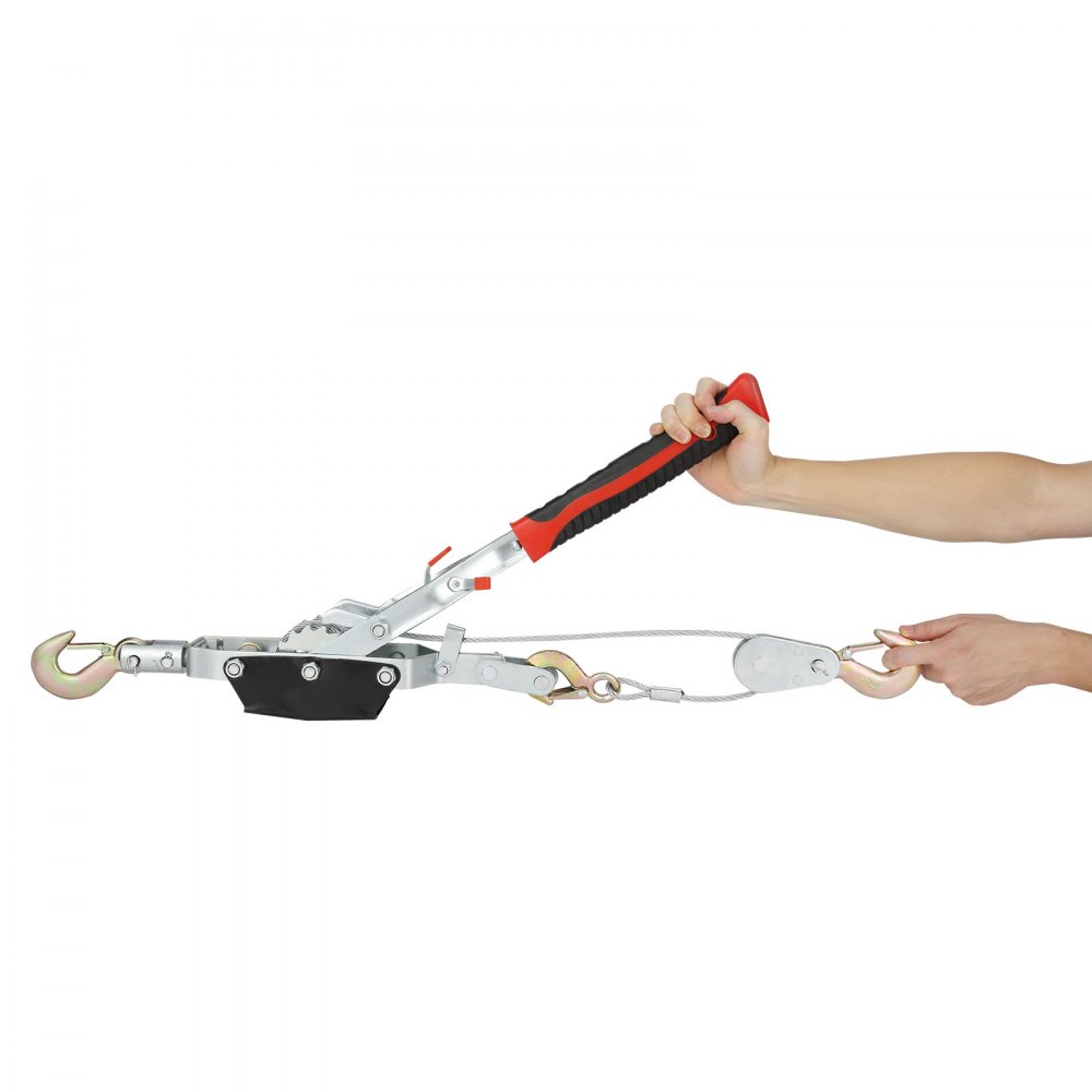 VEVOR Power Puller Come Along Winch 4 toneladas 8818 lbs Polipasto de tracción resistente 3 ganchos