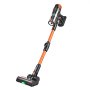 VEVOR Aspiradora sin Cable 600 W 50 kPa Aspiradora Escoba Tubo Flexible, Máquina de Limpieza para Suelo Alfombra Pelo, Autonomía de 50 Minutos, Autoportante, 4 Cepillos de Intercambio, Pantalla LED