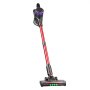 VEVOR Aspiradora sin Cable 400 W 40 kPa Aspiradora Escoba Autoportante, Máquina de Limpieza para Suelos, Alfombras, Pelos, Mascotas, Autonomía de 45 Minutos, Luz LED, Batería Recargable, Flexible