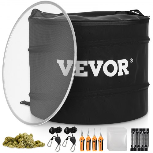 VEVOR Bolsa de Recorte 59x45 cm Cortador de Hojas con Bolsa  Poliéster Cortador Manual de Hojas y Cogollos 420D Capacidad de Peso de 1,4 kg Kit de Recorte en Seco Recorte de Plantas para Plantas Secas