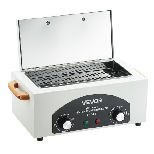 VEVOR Autoclave de Alta Temperatura, 2 L 300 W Caja de Desinfección con Temperatura y Tiempo Ajustables, Gabinete de Calor Seco para Herramientas de Uñas de Salones de Uñas, Laboratorios, Hogar