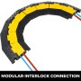 4 Pack Rubber Cable Protector Ramp 45 Right Turn Interlock Connector Cuttable