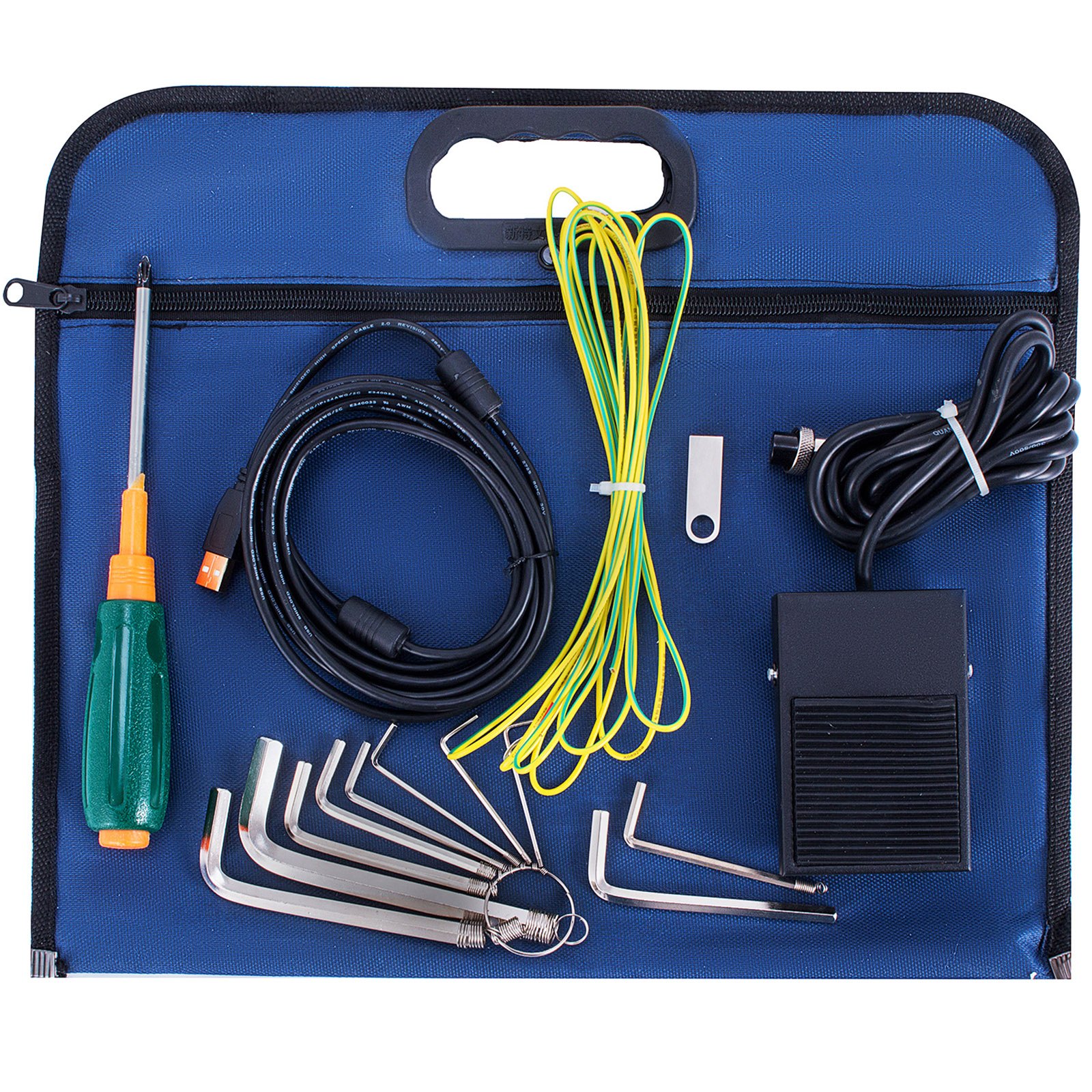 Máquina Portátil de Marcado por Láser de Fibra 20W para Enfoque Láser Metal Azul