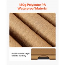 VEVOR Pérgola Retráctil Exterior 3650x3048x2540 mm con Parte Superior Arqueada