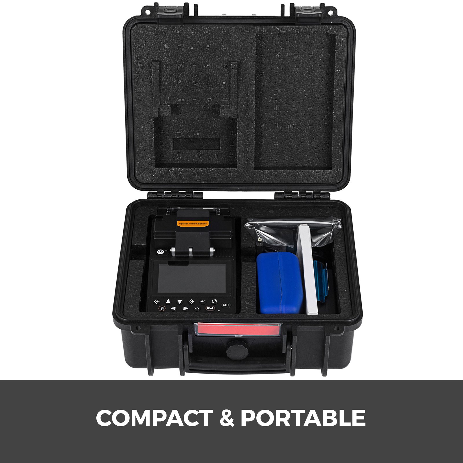 Empalmador De Fibra Fusión De Fibra Máquina De Soldadura Manual De Precisión