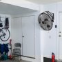 VEVOR Ventilador de Montaje en Pared, 44,6 cm, 3 Velocidades de Alta Velocidad Máx. 4150 CFM, Ventilador de Pared Industrial Oscilante Impermeable, Comercial o Residencial para Almacén, Patio, Negro
