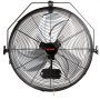 VEVOR Ventilador de Montaje en Pared, 44,6 cm, 3 Velocidades de Alta Velocidad Máx. 4150 CFM, Ventilador de Pared Industrial Oscilante Impermeable, Comercial o Residencial para Almacén, Patio, Negro