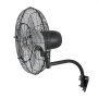 VEVOR Ventilador de Pared con 3 Velocidades, Nebulización, Control Remoto y Termostato, IP44, Ventilador Industrial Oscilante de Acero al Carbono para Exterior, Taller, Invernadero, Ganadería, Garaje