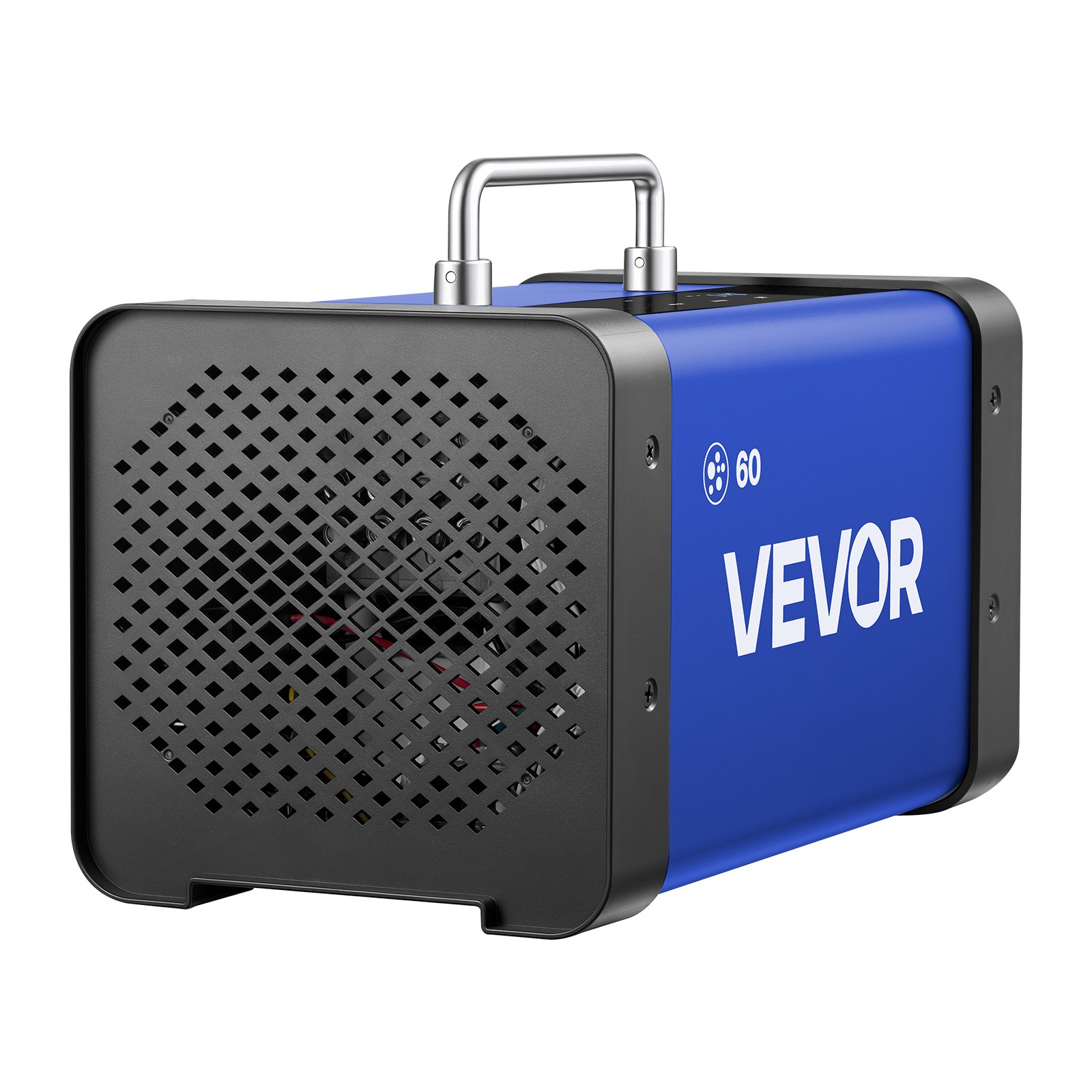 VEVOR Generador de Ozono 60000 mg/h con 12 Tubos de Cuarzo, Control Remoto, Doble Modo, Máquina de Ozono con Doble Manguera, Difusores de Corindón, Cobertura hasta 450 m², para Cocina Hogar Oficina