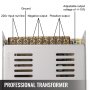 VEVOR Compresor PCP 300 W Bomba de Compresor de Aire Alta Presión 220/110 V DC / 12 V AC Bomba de Compresor de Aire con Presión de Trabajo 30 MPa, para Neumáticos Normales de Automóviles y Bicicletas